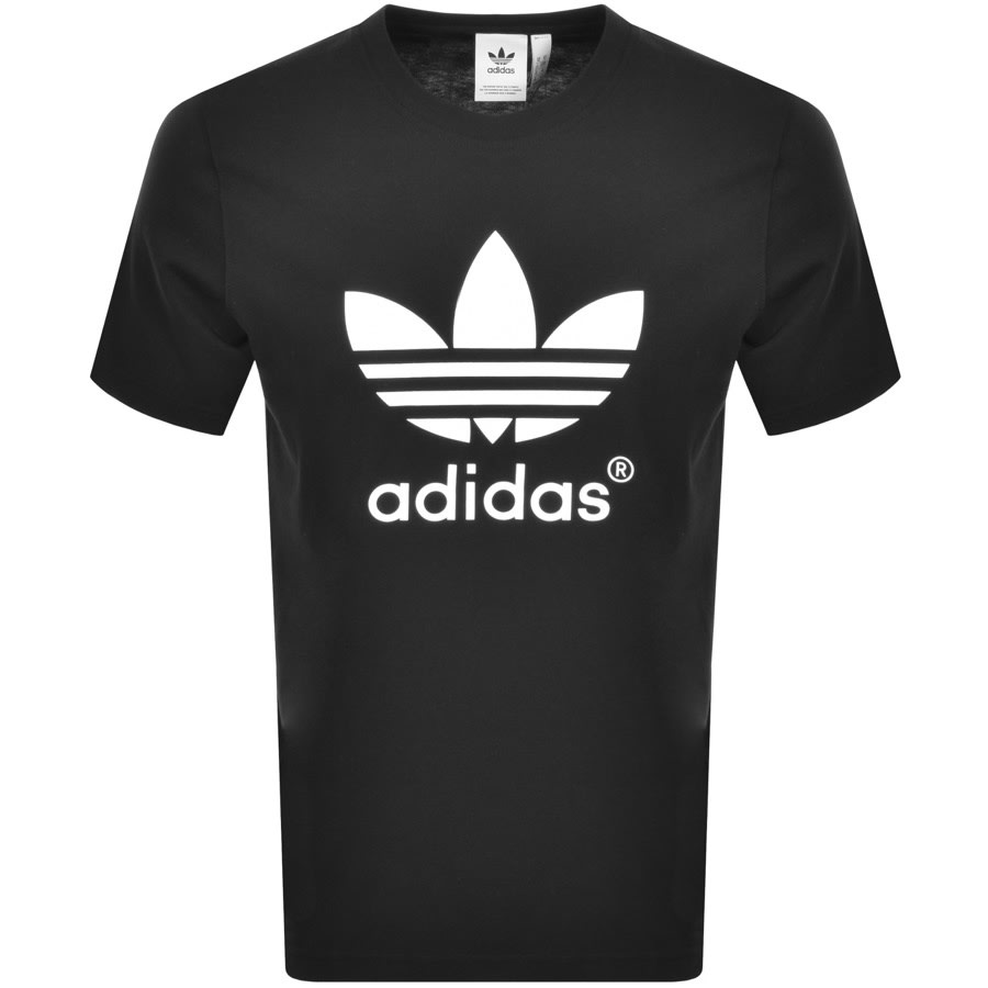 Alternative Image for Productadidas Originals Trefoil T Shirt Black1